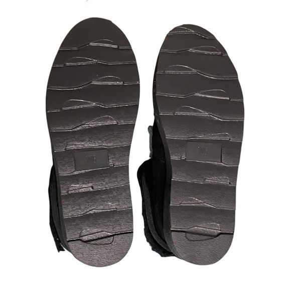 AUSSIE MERINO black suede and merino sherpa wool Amelia winter boots NIB 4, 5, 6 - Picture 4 of 14